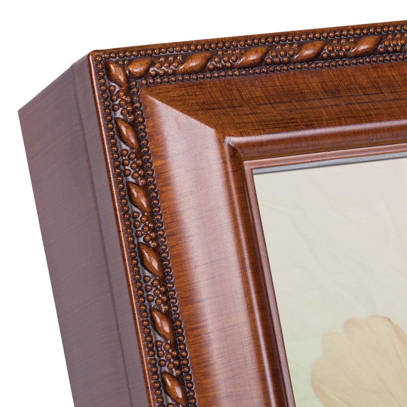 Cottage Garden Old Friends Friendship Woodgrain Rope Trim Music Jewelry Box Plays That's What Friends are for - Image 2